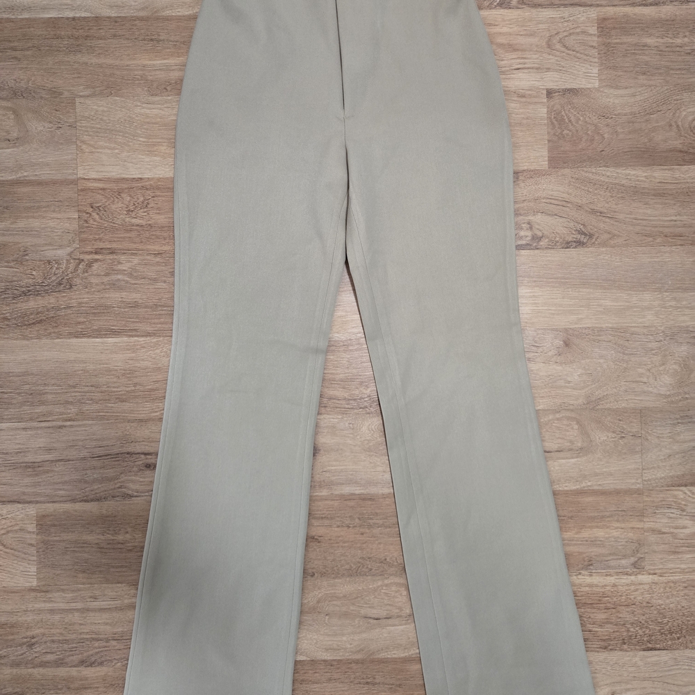 VERTIGO Taupe Stretch Cropped Pants Size 4 - Picture 3 of 13